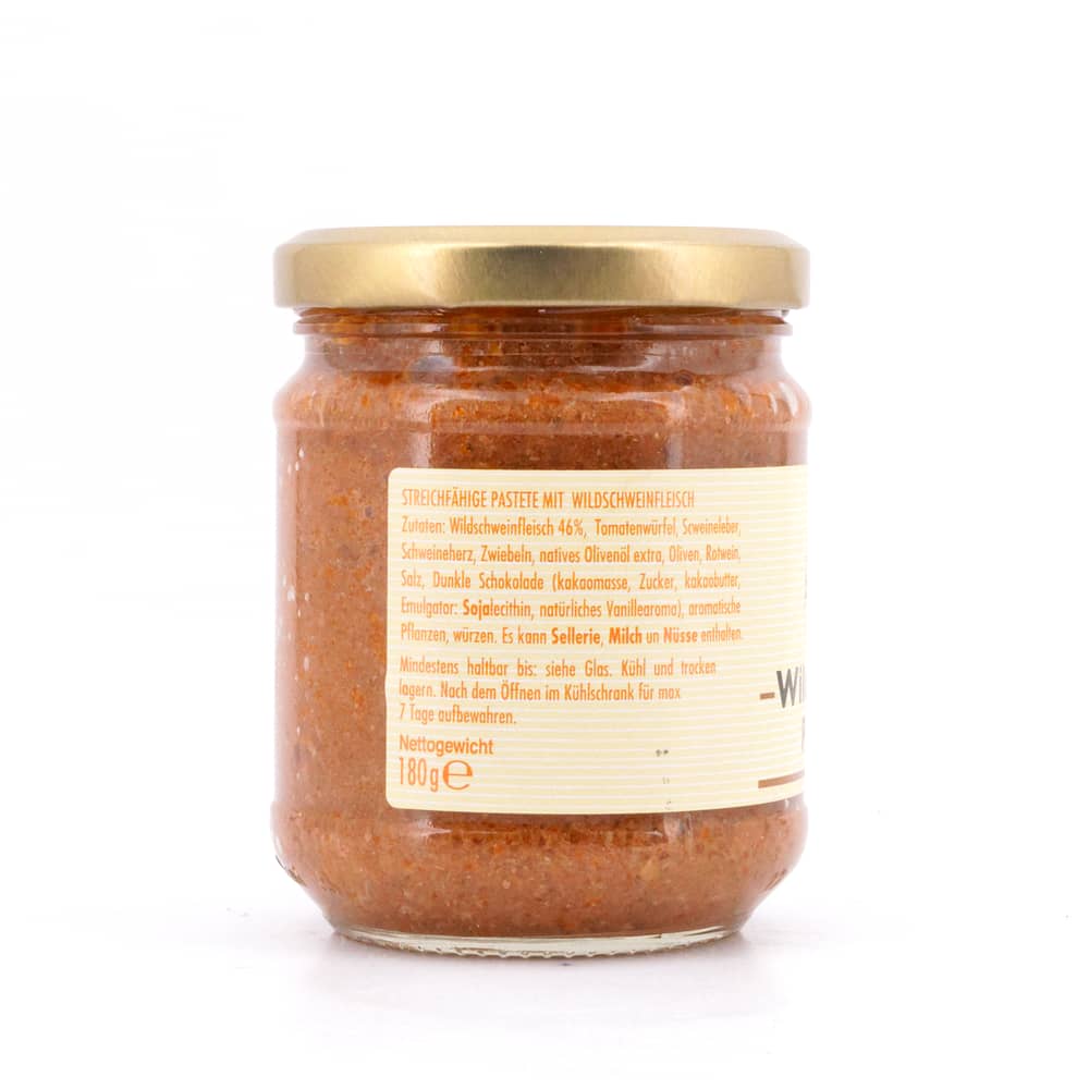TOSCANA intavola Paté di cinghiale Wildschweinpastete 180 Gramm Produktbild