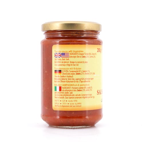 TOSCANA intavola Salsa Campagnola di Pomodoro Tomatensauce mit Kräuter 290 Gramm Produktbild