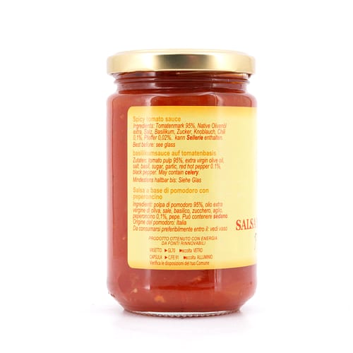TOSCANA intavola Salsa Mediterranea Piccante Tomatensauce mit scharfer Paprika 290 Gramm Produktbild