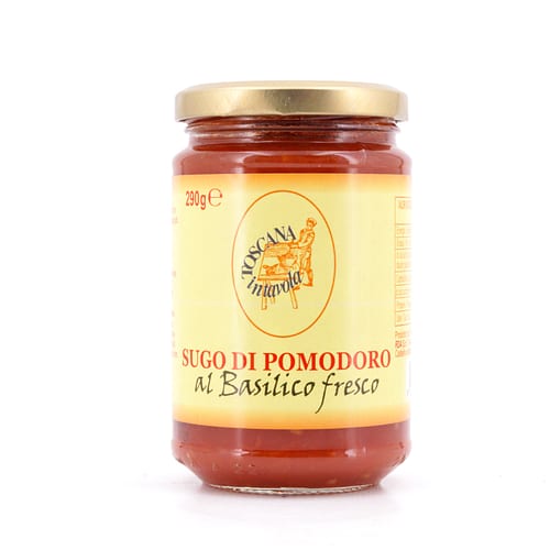 TOSCANA intavola Sugo Di Pomodoro al Basilico fresco Tomatensauce mit Basilikum 290 Gramm Produktbild