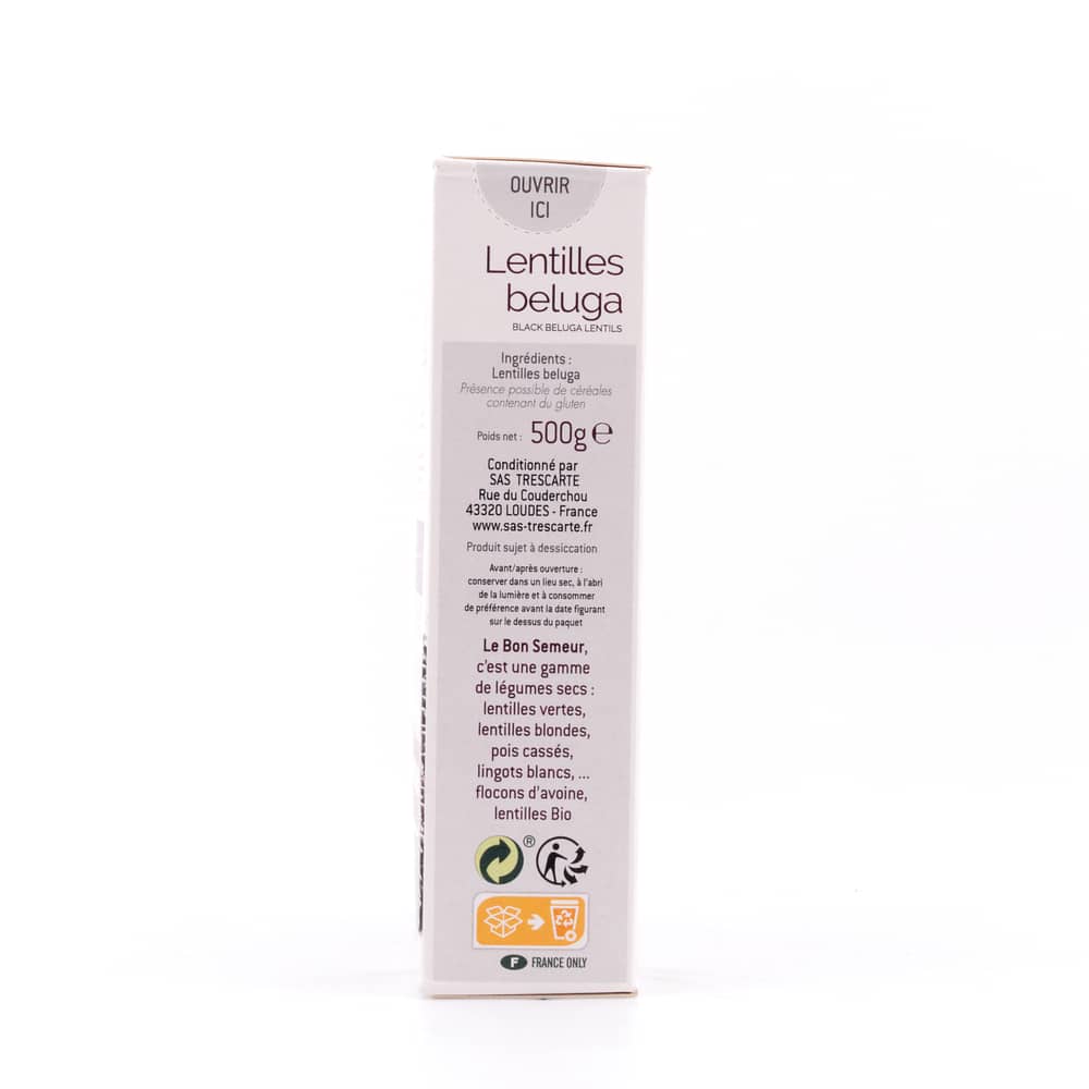 Trescarte Lentilles Beluga Beluga Linsen 500 Gramm Produktbild