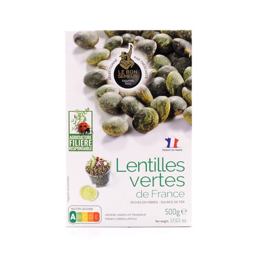 Trescarte Lentilles Vertes Grüne Linsen 500 Gramm Produktbild