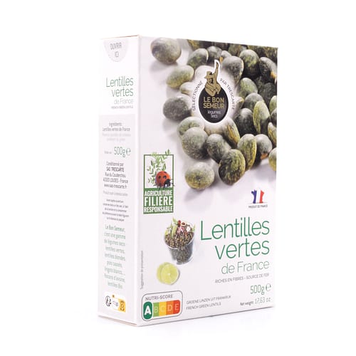 Trescarte Lentilles Vertes Grüne Linsen 500 Gramm Produktbild