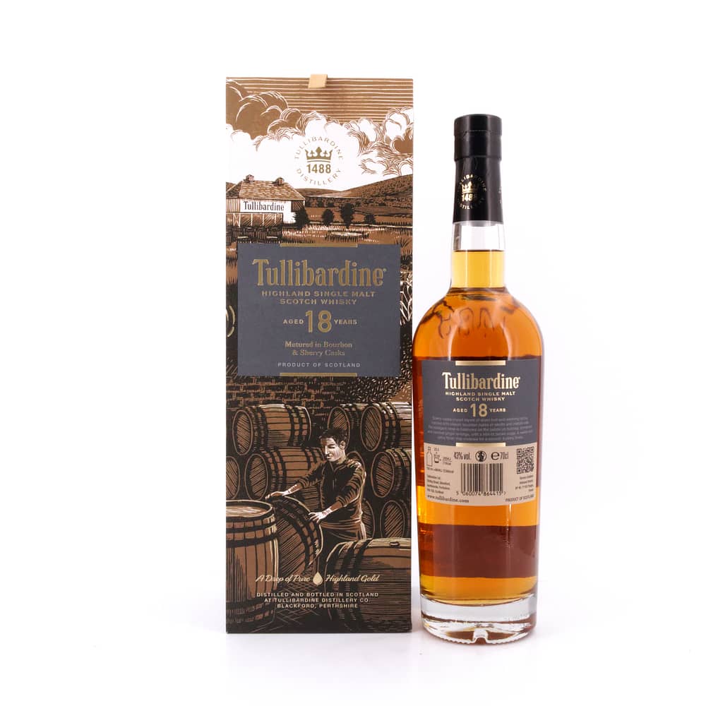 Tullibardine 18 Jahre 0,70 Liter/ 43.0% vol Produktbild