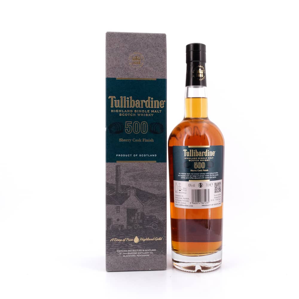 Tullibardine 500 Sherry finish 0,70 Liter/ 43.0% vol Produktbild