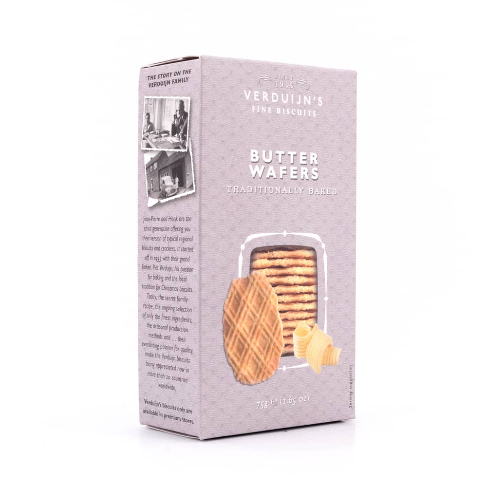 Verduijn's Butter Wafers Butterwaffeln 75 Gramm Produktbild