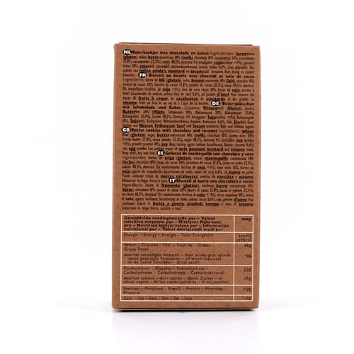 Verduijn's Chocolate Thins Buttergebäck mit Schokolade 75 Gramm Produktbild