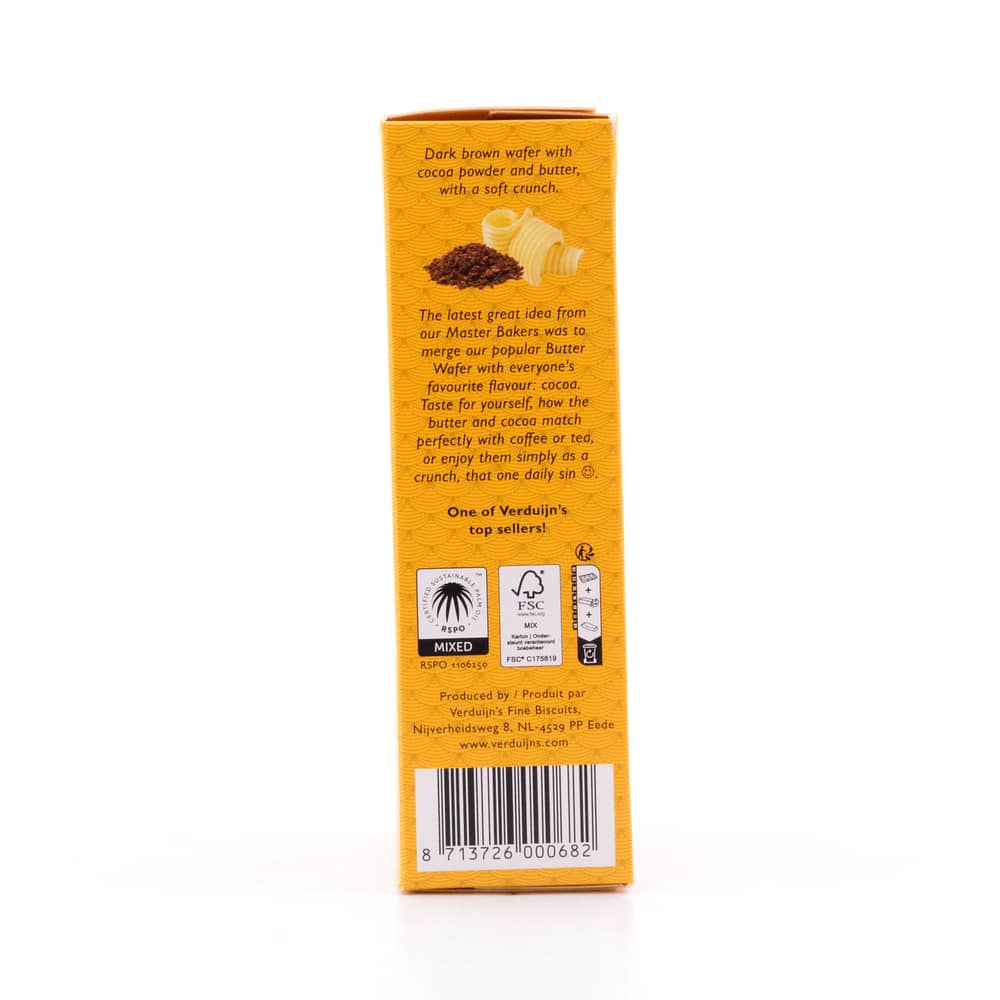 Verduijn's Cocoa Wafer Kakaowaffeln 75 Gramm Produktbild