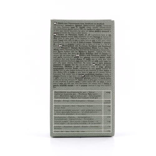 Verduijn's Parmesan Wafer Crackers Waffeln mit Parmesan, Basilikum und Knoblauch 75 Gramm Produktbild