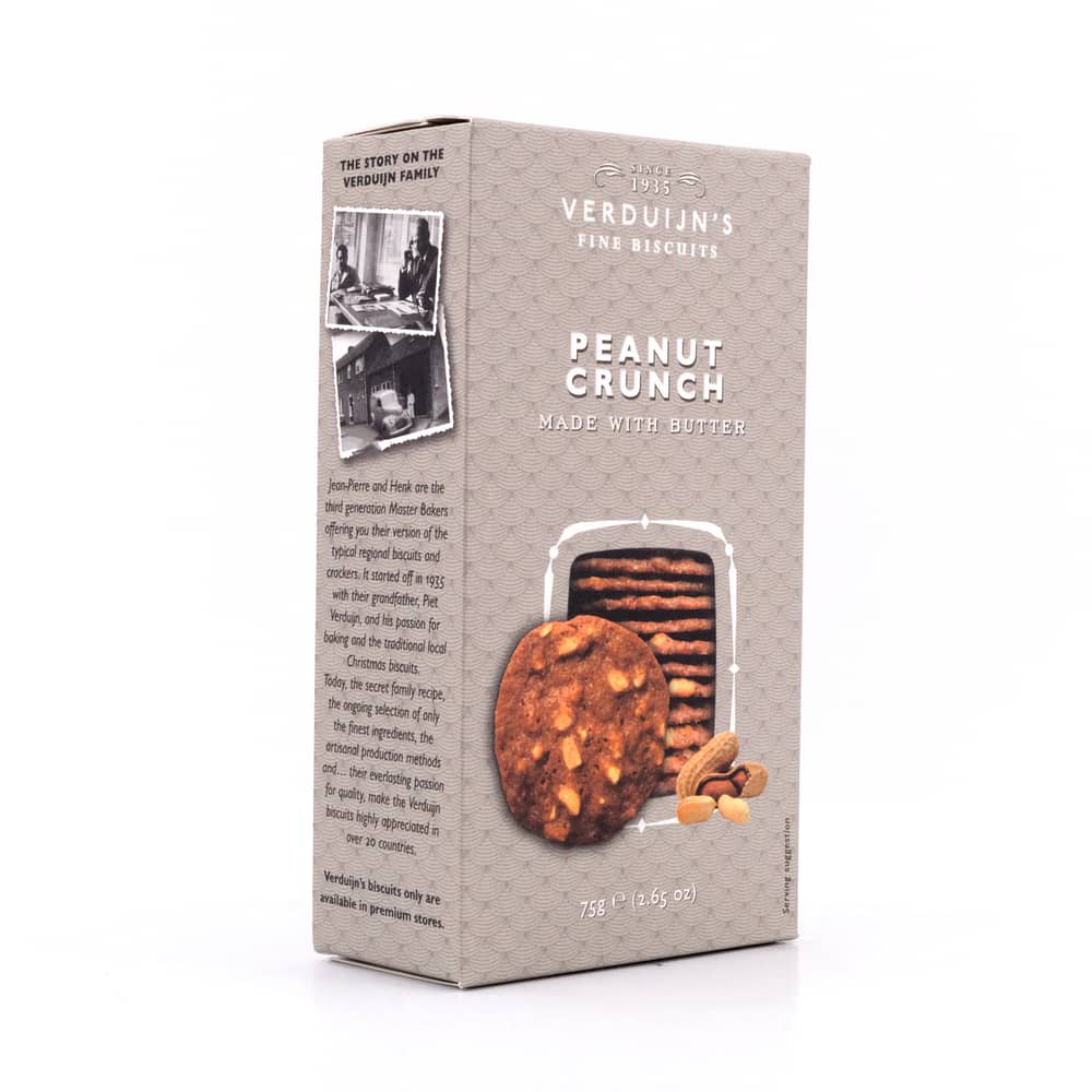 Verduijn's Peanut Crunch Erdnussgebäck 75 Gramm Produktbild