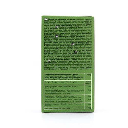 Verduijn's Rosemary Cracker Waffeln mit Rosmarin und Meersalz 75 Gramm Produktbild