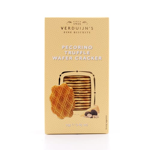 Verduijn's Pecorino Truffle Wafer Cracker Waffeln mit Pecorino-Käse und Trüffel 75 Gramm Produktbild