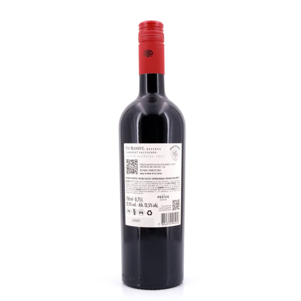 Viu Manent Reserva Cabernet Sauvignon 2022 0,750 Liter/ 13.5% vol Produktbild