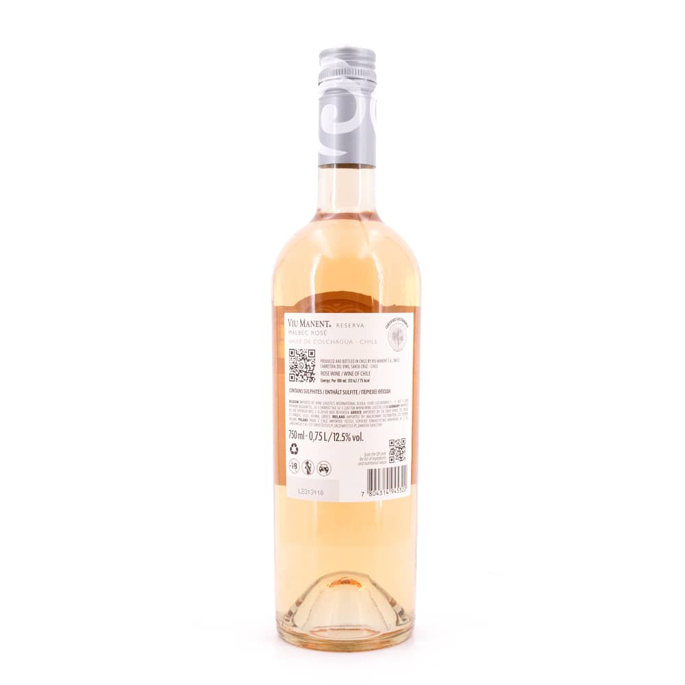 Viu Manent Reserva Malbec Rosè Jahrgang 2024 0,750 Liter/ 12.5% vol Produktbild