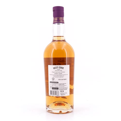 West Cork Single Malt Port Cask Finish 0,70 Liter/ 43.0% vol Produktbild