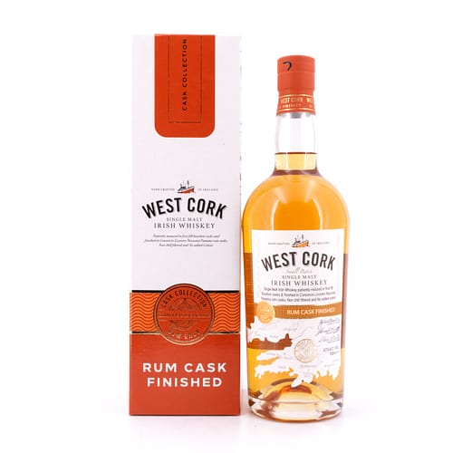 West Cork Single Malt Rum Cask Finish 0,70 Liter/ 43.0% vol Produktbild