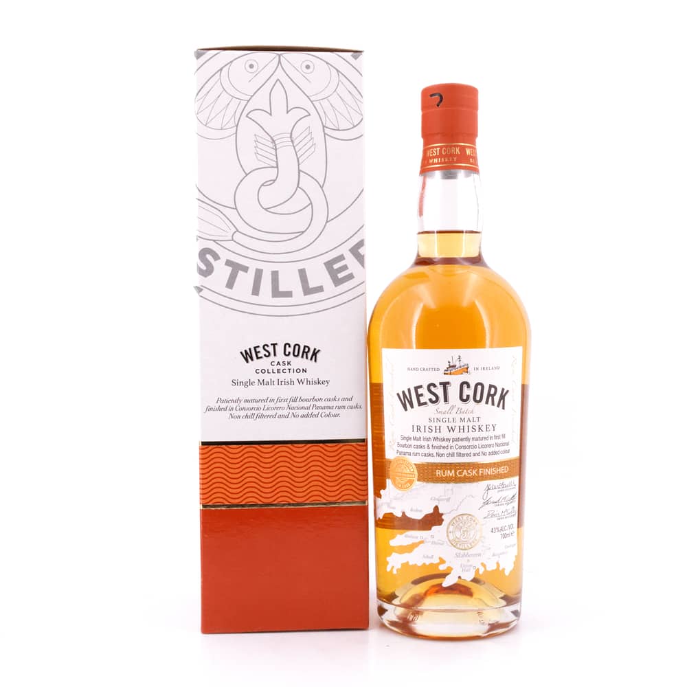 West Cork Single Malt Rum Cask Finish 0,70 Liter/ 43.0% vol Produktbild