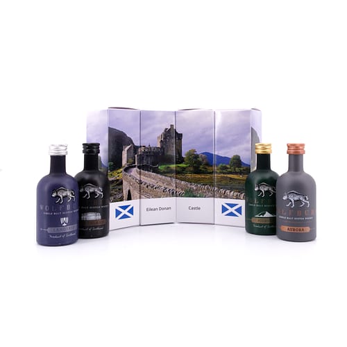whiskyworld Wolfburn Miniaturen-Set Motiv "Eilean Donan Castle" 0,20 Liter/ 49.0% vol Produktbild