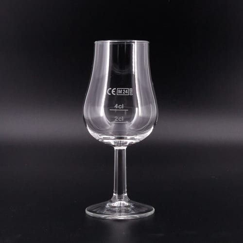 whiskyworld Nosing Glas ohne Aufdruck mit Eichstrich 2 / 4 cl  Maße ca. H 13cm ; D 4/6cm 1 Stück Produktbild