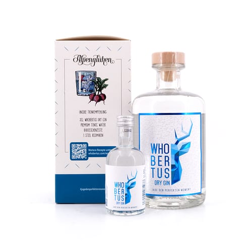 WHOBERTUS Dry Gin inkl. Miniatur 0,550 Liter/ 42.0% vol Produktbild