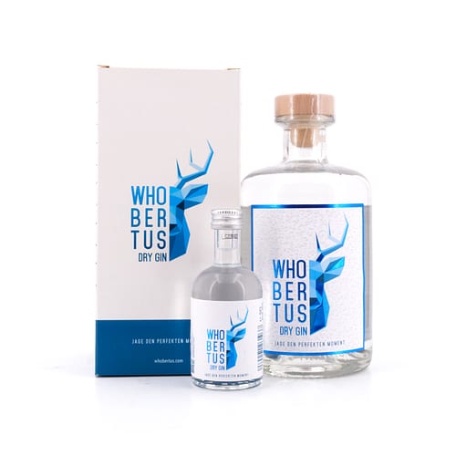 WHOBERTUS Dry Gin inkl. Miniatur 0,550 Liter/ 42.0% vol Produktbild