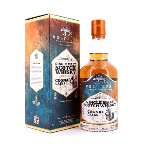 Wolfburn 8 Jahre Cognac Cask Release 0,70 Liter/ 46.0% vol Produktbild