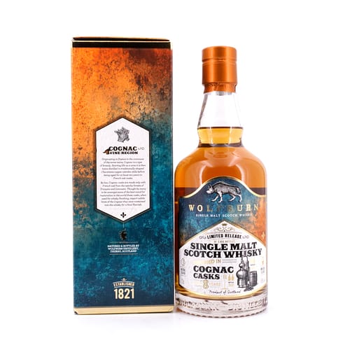 Wolfburn 8 Jahre Cognac Cask Release 0,70 Liter/ 46.0% vol Produktbild