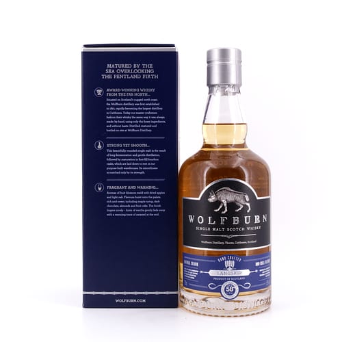 Wolfburn Langskip Batch strength 0,70 Liter/ 58.0% vol Produktbild