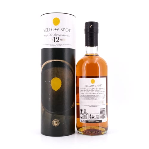 Yellow Spot 12 Jahre Single Pot Still Irish Whiskey Three Cask Maturation Bourbon, Sherry & Malaga 0,70 Liter/ 46.0% vol Produktbild