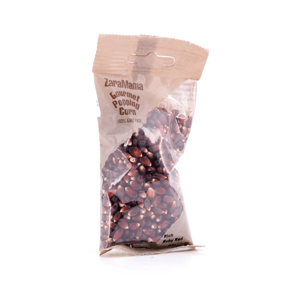 ZaraMama Popcorn  Rick Ruby Red 100% Gentechnikfrei 90 Gramm Produktbild